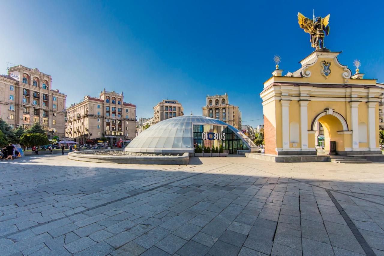 Однокімнатні Апартаменти На Майдані, Дистанційне Заселення 24Х7 Kiev Esterno foto