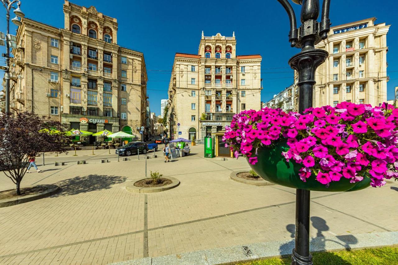 Однокімнатні Апартаменти На Майдані, Дистанційне Заселення 24Х7 Kiev Esterno foto