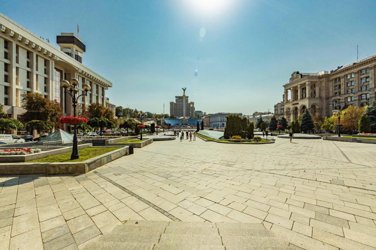 Однокімнатні Апартаменти На Майдані, Дистанційне Заселення 24Х7 Kiev Esterno foto