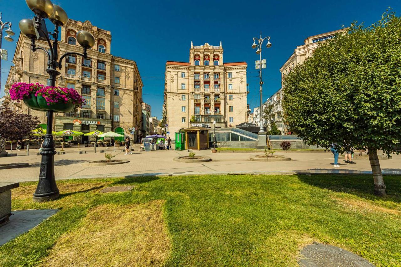 Однокімнатні Апартаменти На Майдані, Дистанційне Заселення 24Х7 Kiev Esterno foto